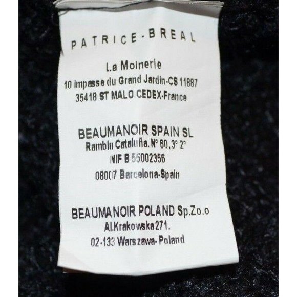 Patrice Breal Black 3 Button Open Front Cardigan - Picture 7 of 9